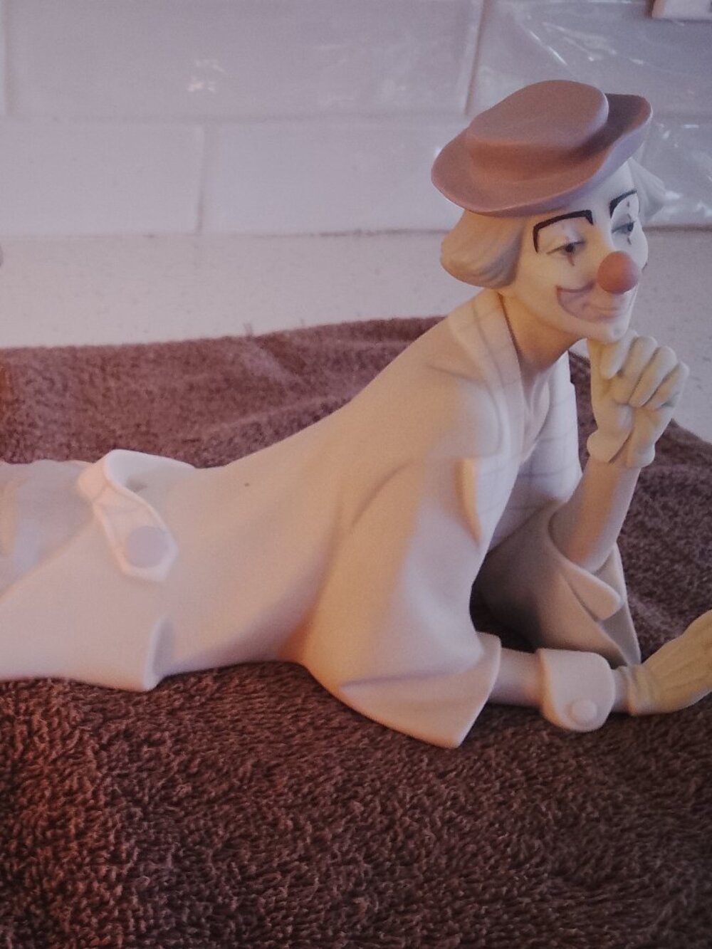 Lladro "Clown Lying Down"